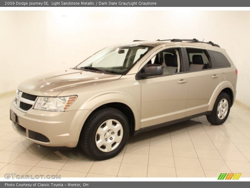 Light Sandstone Metallic / Dark Slate Gray/Light Graystone 2009 Dodge Journey SE