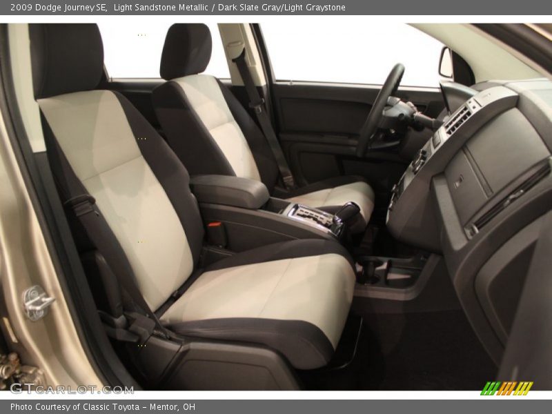 Light Sandstone Metallic / Dark Slate Gray/Light Graystone 2009 Dodge Journey SE