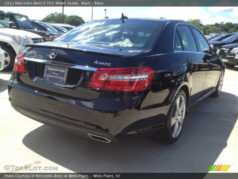 Black / Black 2011 Mercedes-Benz E 350 4Matic Sedan