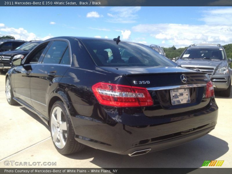 Black / Black 2011 Mercedes-Benz E 350 4Matic Sedan