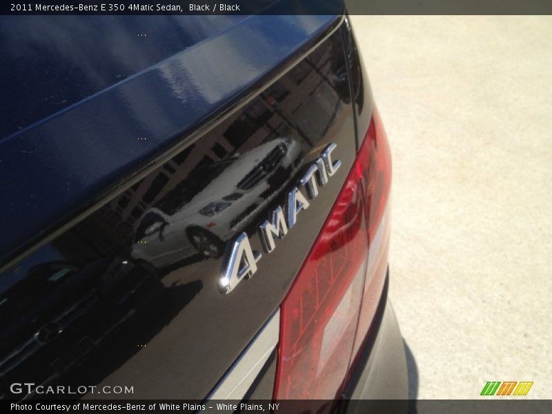 Black / Black 2011 Mercedes-Benz E 350 4Matic Sedan