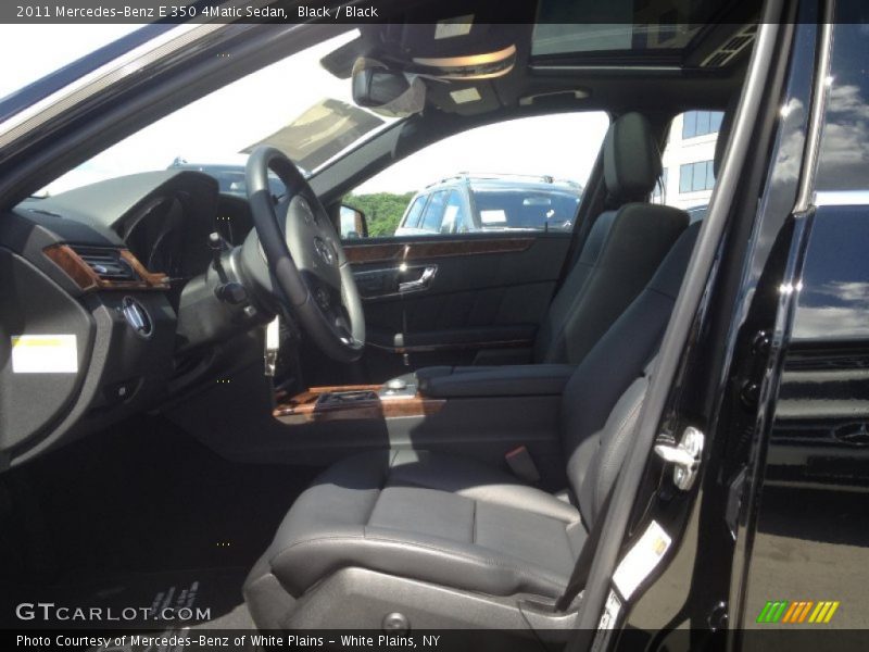 Black / Black 2011 Mercedes-Benz E 350 4Matic Sedan