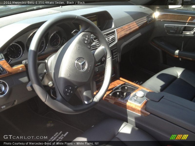 Black / Black 2011 Mercedes-Benz E 350 4Matic Sedan