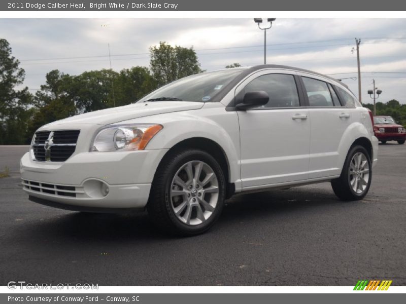 Bright White / Dark Slate Gray 2011 Dodge Caliber Heat