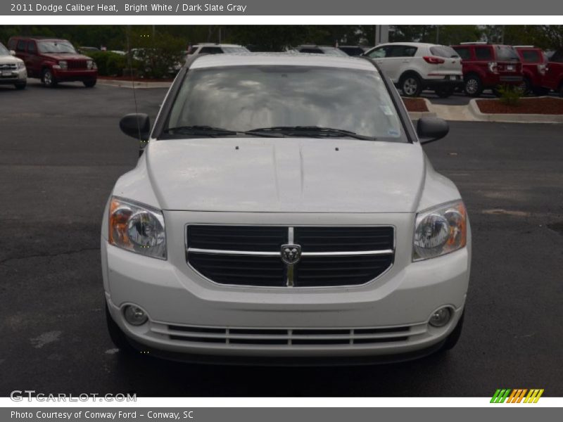 Bright White / Dark Slate Gray 2011 Dodge Caliber Heat