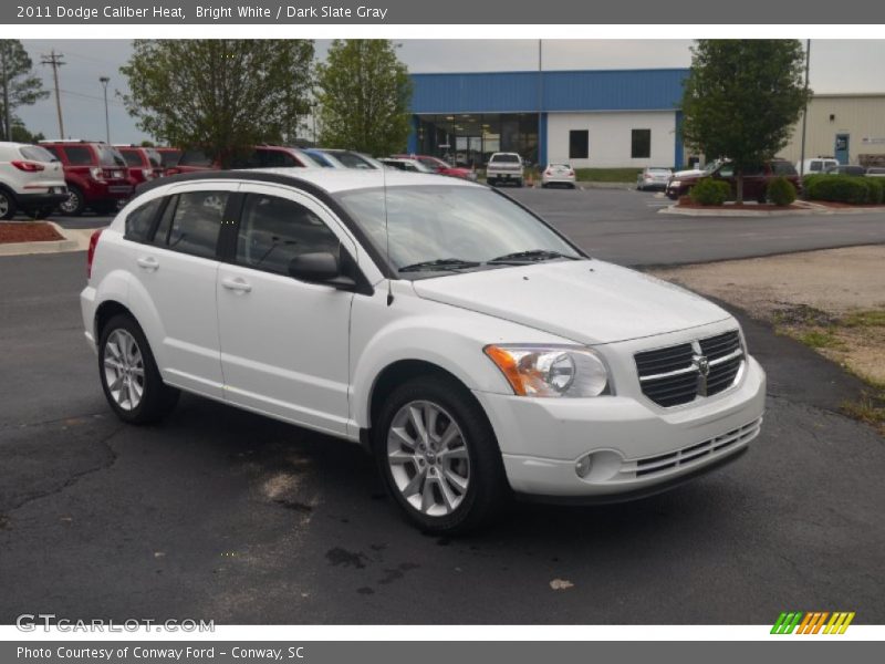 Bright White / Dark Slate Gray 2011 Dodge Caliber Heat