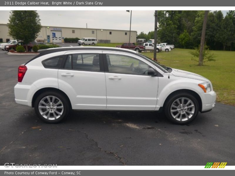 Bright White / Dark Slate Gray 2011 Dodge Caliber Heat