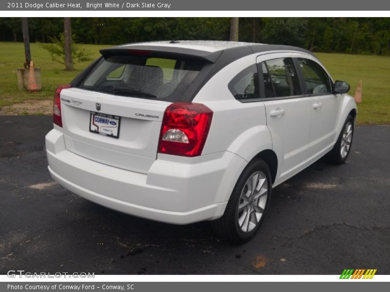 Bright White / Dark Slate Gray 2011 Dodge Caliber Heat