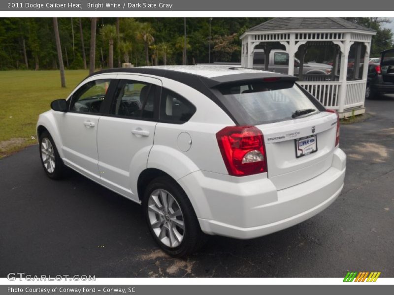 Bright White / Dark Slate Gray 2011 Dodge Caliber Heat