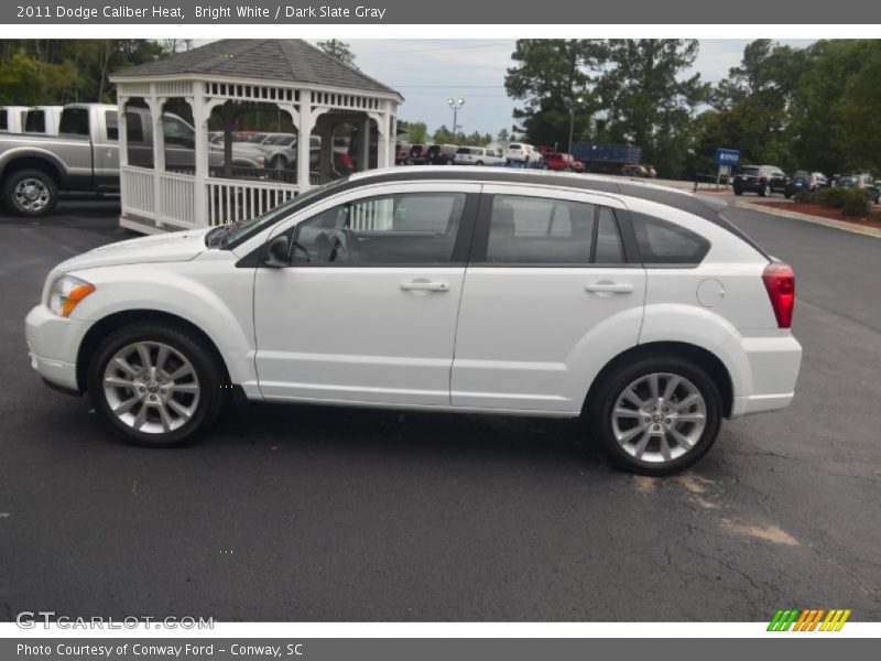Bright White / Dark Slate Gray 2011 Dodge Caliber Heat