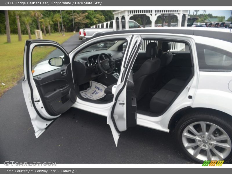 Bright White / Dark Slate Gray 2011 Dodge Caliber Heat