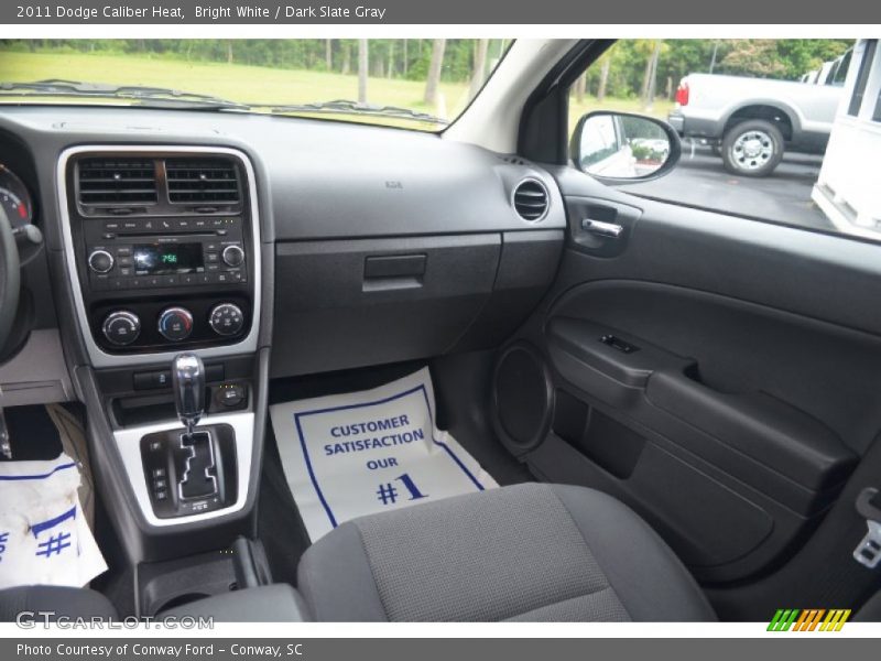 Bright White / Dark Slate Gray 2011 Dodge Caliber Heat