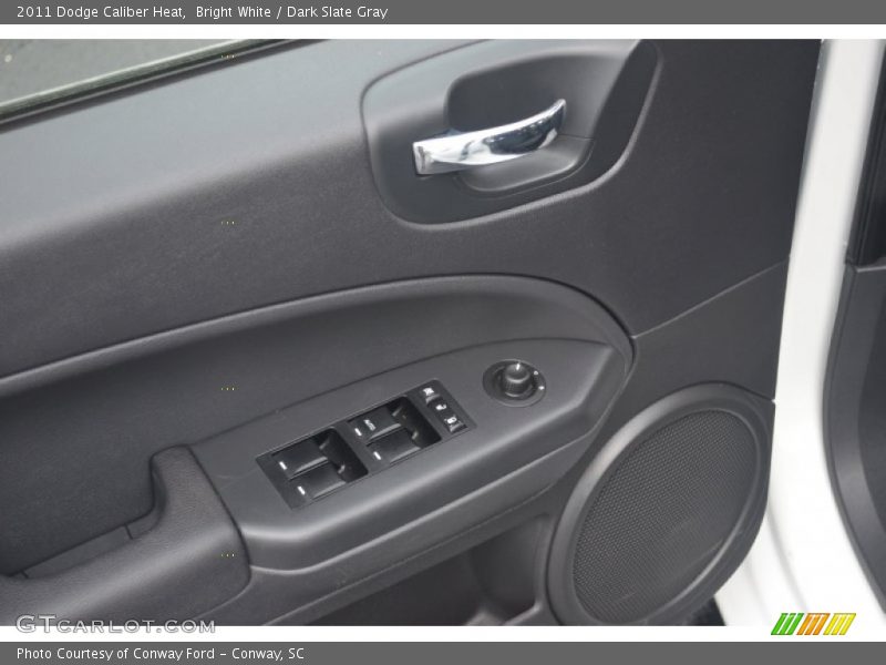 Bright White / Dark Slate Gray 2011 Dodge Caliber Heat
