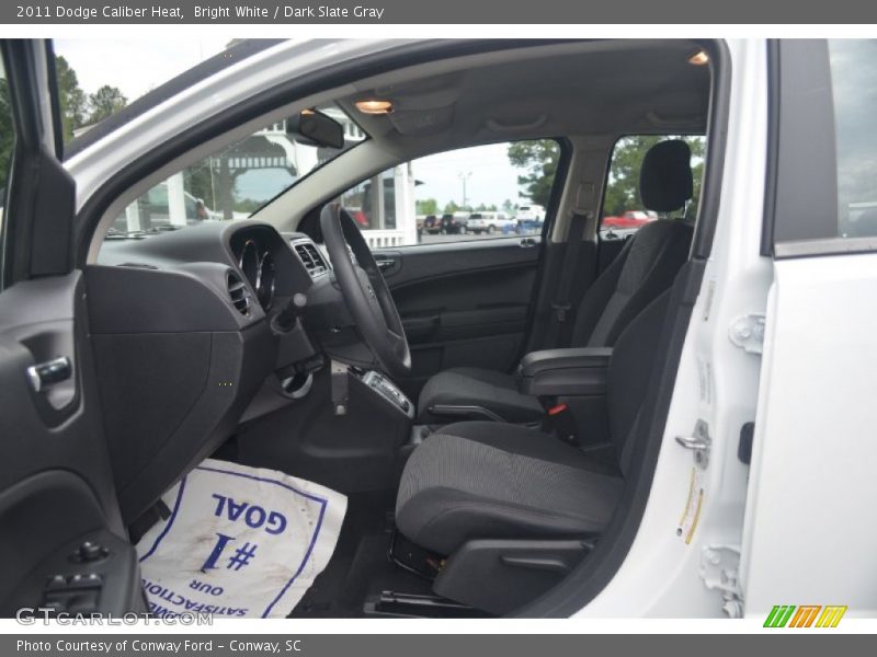 Bright White / Dark Slate Gray 2011 Dodge Caliber Heat