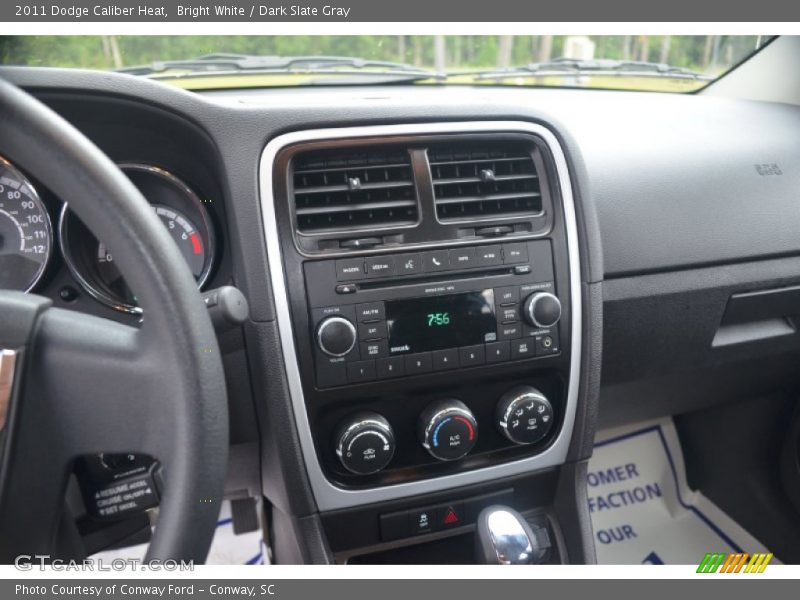 Bright White / Dark Slate Gray 2011 Dodge Caliber Heat