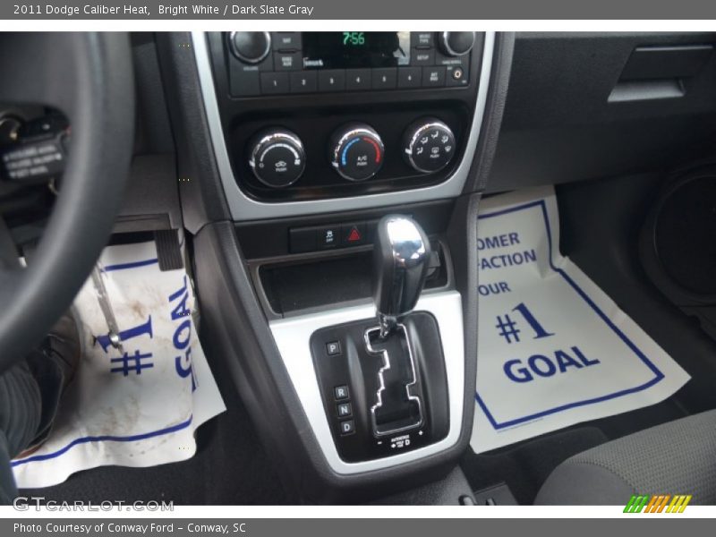 Bright White / Dark Slate Gray 2011 Dodge Caliber Heat