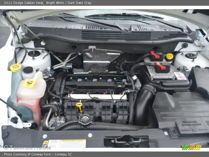 Bright White / Dark Slate Gray 2011 Dodge Caliber Heat