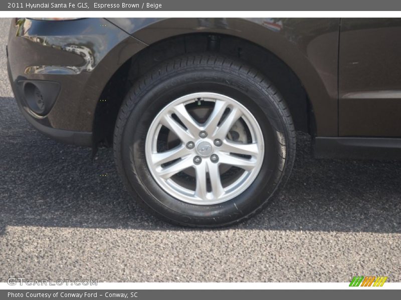 Espresso Brown / Beige 2011 Hyundai Santa Fe GLS