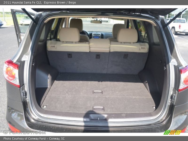 Espresso Brown / Beige 2011 Hyundai Santa Fe GLS