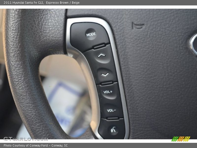Espresso Brown / Beige 2011 Hyundai Santa Fe GLS