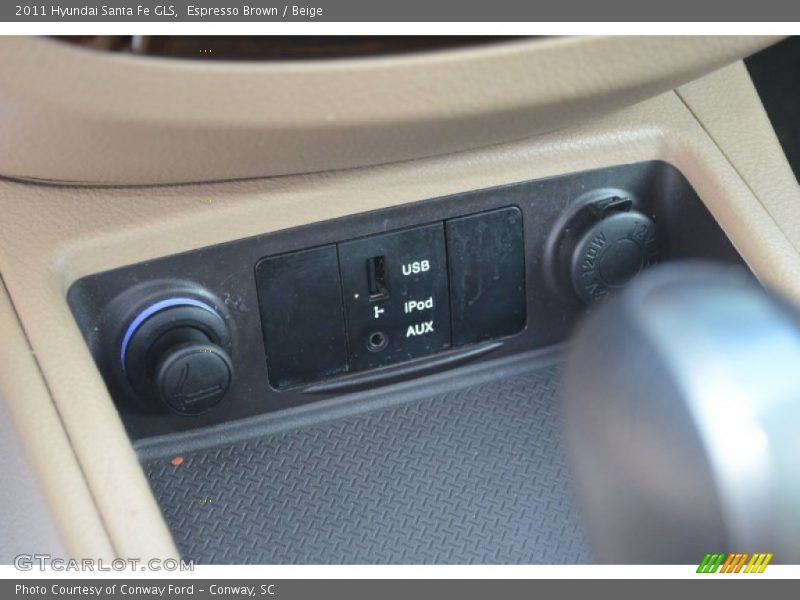 Espresso Brown / Beige 2011 Hyundai Santa Fe GLS