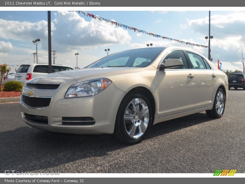 Gold Mist Metallic / Ebony 2011 Chevrolet Malibu LT