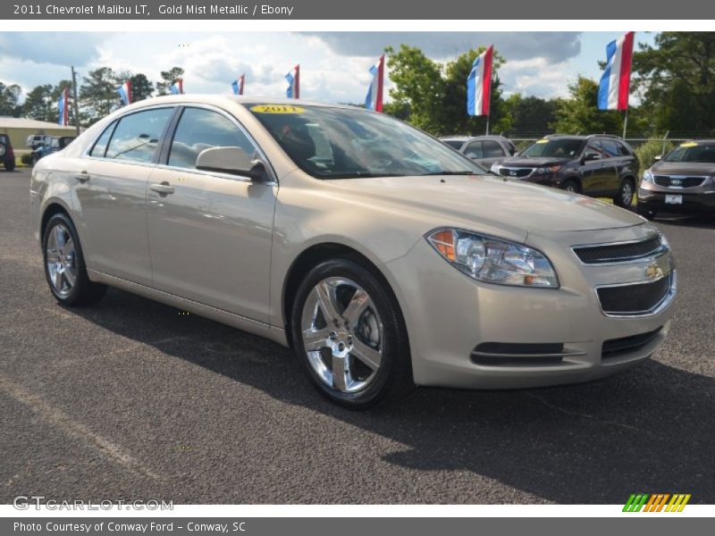 Gold Mist Metallic / Ebony 2011 Chevrolet Malibu LT