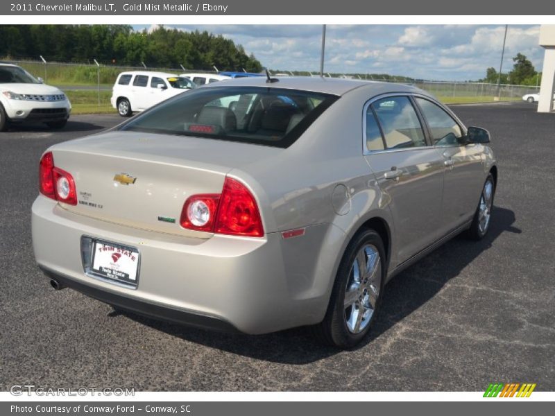Gold Mist Metallic / Ebony 2011 Chevrolet Malibu LT