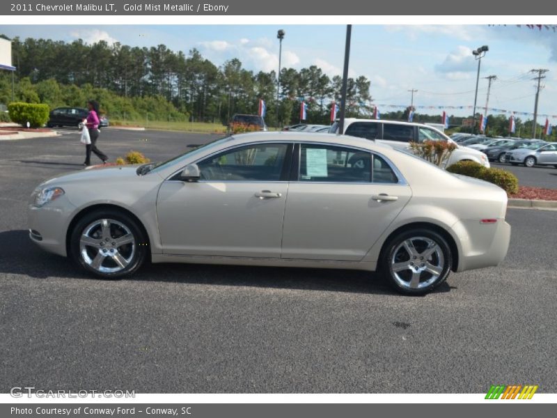 Gold Mist Metallic / Ebony 2011 Chevrolet Malibu LT