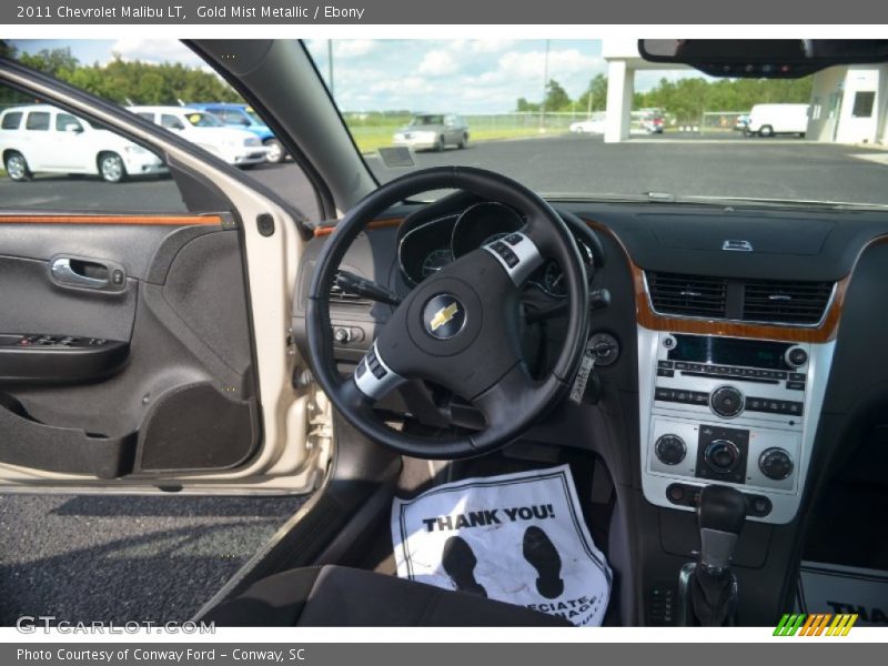 Gold Mist Metallic / Ebony 2011 Chevrolet Malibu LT