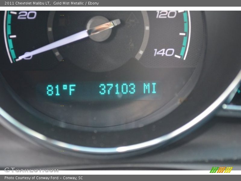 Gold Mist Metallic / Ebony 2011 Chevrolet Malibu LT
