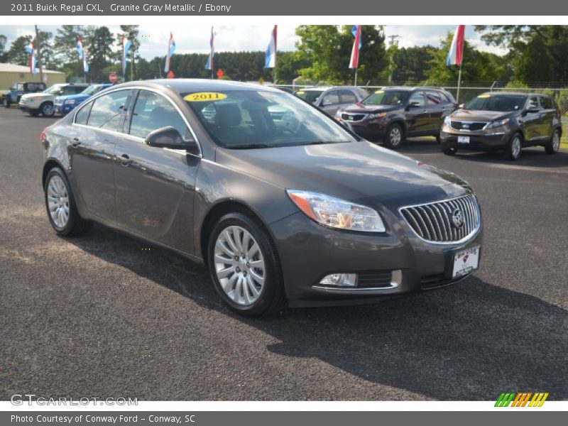 Granite Gray Metallic / Ebony 2011 Buick Regal CXL