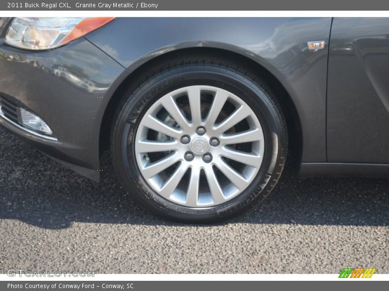 Granite Gray Metallic / Ebony 2011 Buick Regal CXL