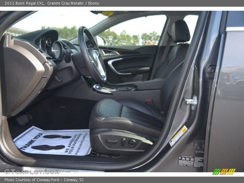 Granite Gray Metallic / Ebony 2011 Buick Regal CXL
