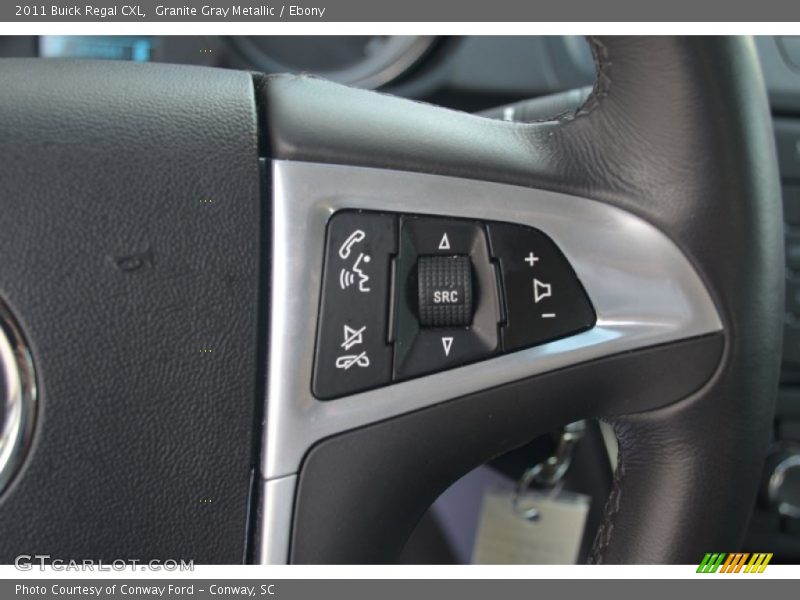 Granite Gray Metallic / Ebony 2011 Buick Regal CXL