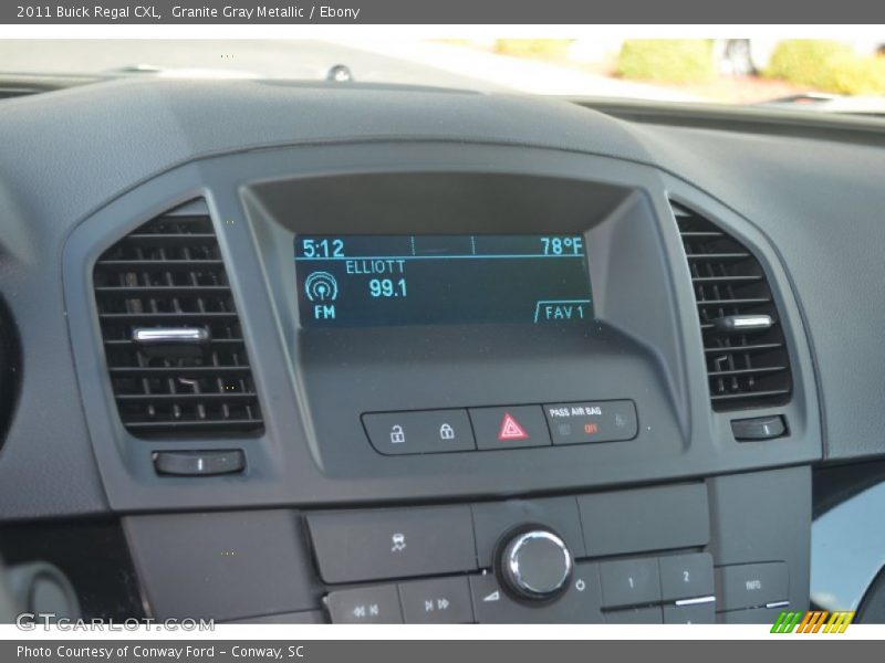 Granite Gray Metallic / Ebony 2011 Buick Regal CXL