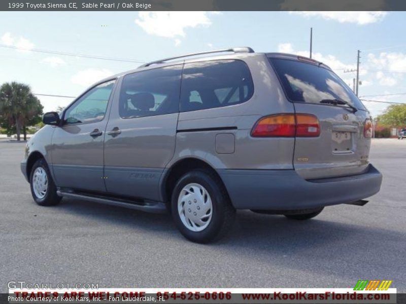 Sable Pearl / Oak Beige 1999 Toyota Sienna CE