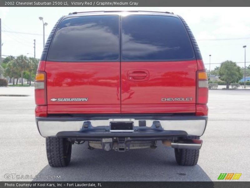 Victory Red / Graphite/Medium Gray 2002 Chevrolet Suburban 2500 LS