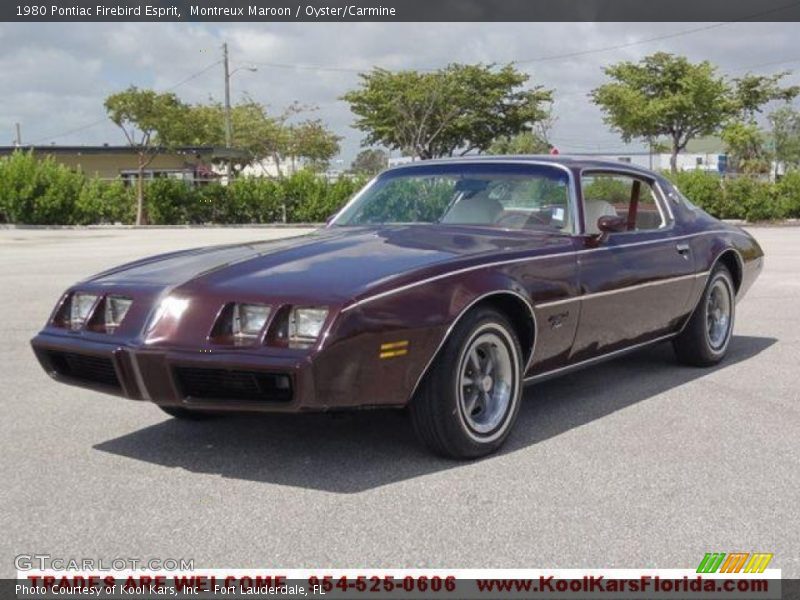 Montreux Maroon / Oyster/Carmine 1980 Pontiac Firebird Esprit