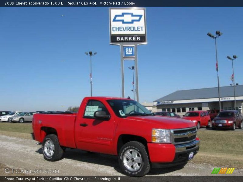 Victory Red / Ebony 2009 Chevrolet Silverado 1500 LT Regular Cab 4x4