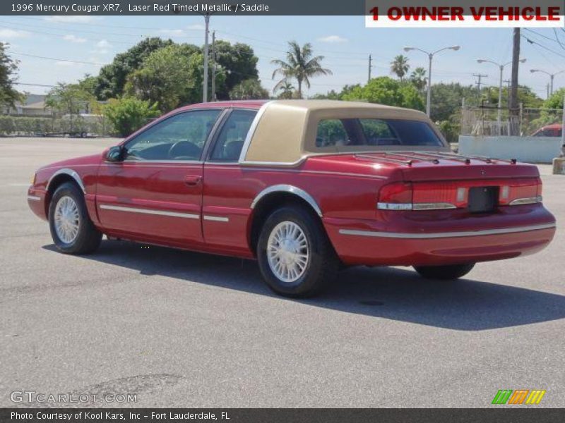 Laser Red Tinted Metallic / Saddle 1996 Mercury Cougar XR7