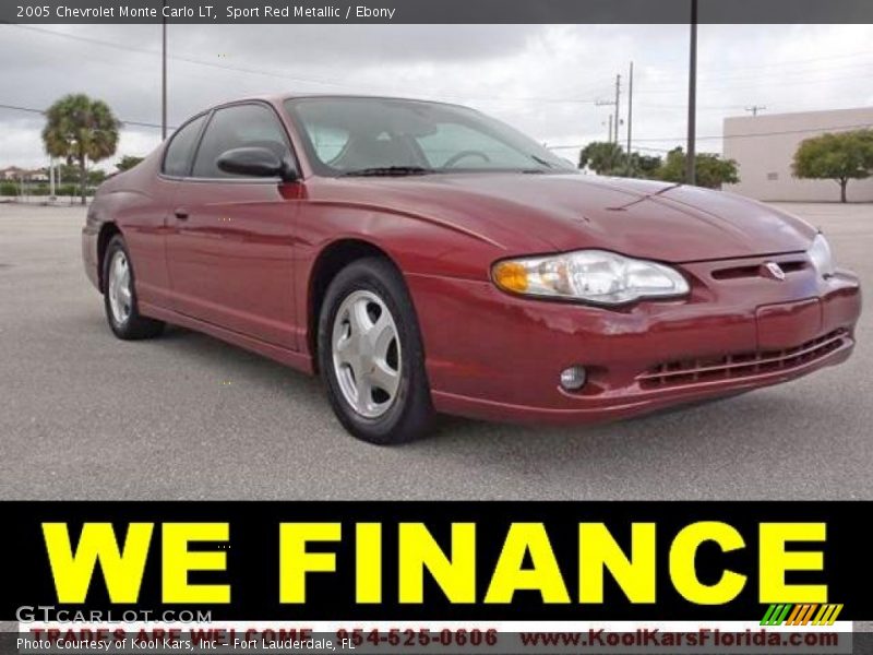 Sport Red Metallic / Ebony 2005 Chevrolet Monte Carlo LT