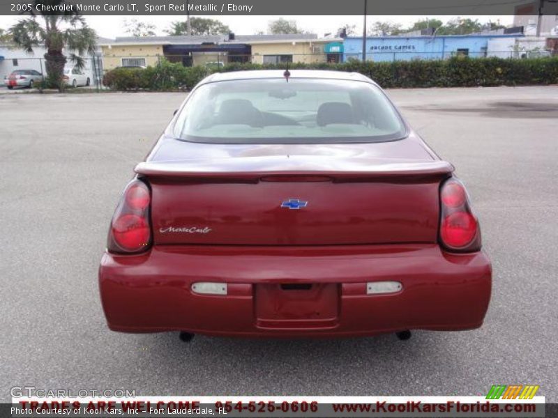 Sport Red Metallic / Ebony 2005 Chevrolet Monte Carlo LT