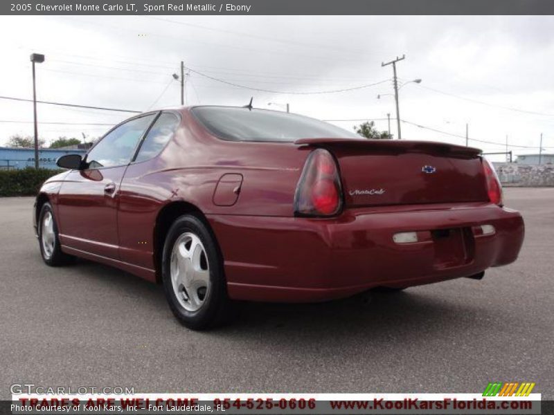 Sport Red Metallic / Ebony 2005 Chevrolet Monte Carlo LT