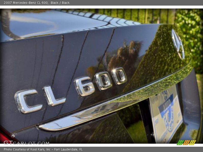 Black / Black 2007 Mercedes-Benz CL 600