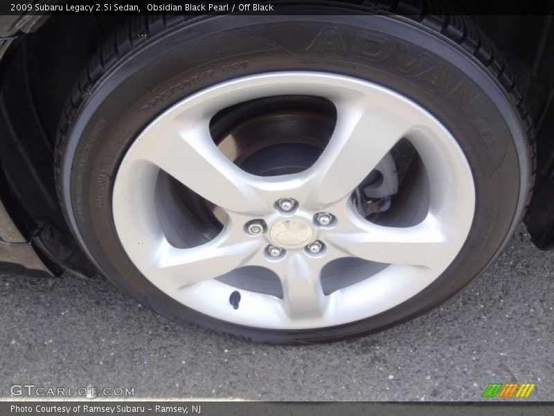 Obsidian Black Pearl / Off Black 2009 Subaru Legacy 2.5i Sedan