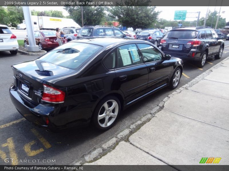 Obsidian Black Pearl / Off Black 2009 Subaru Legacy 2.5i Sedan