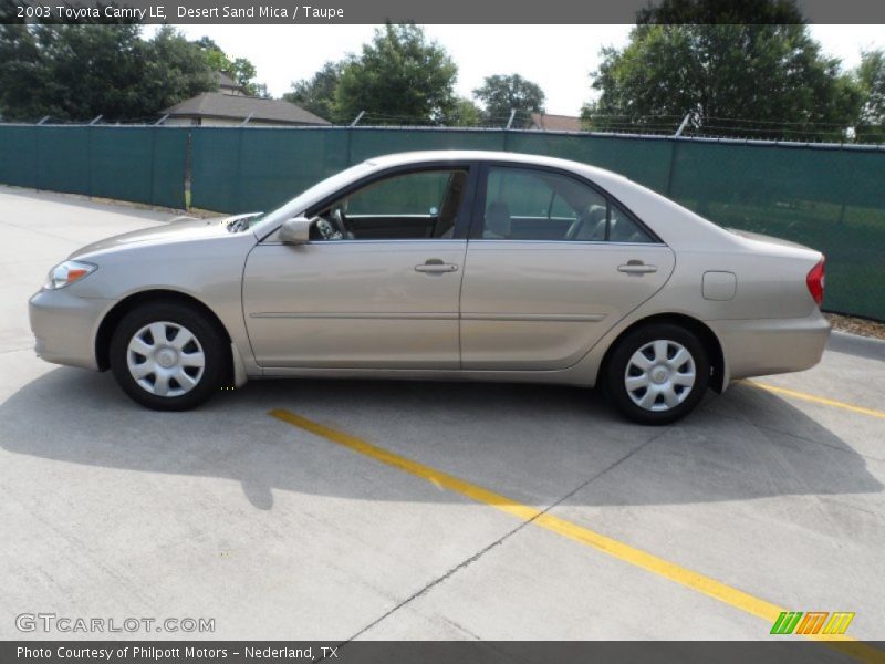Desert Sand Mica / Taupe 2003 Toyota Camry LE