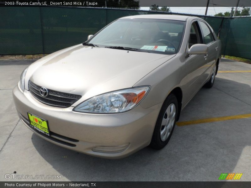 Desert Sand Mica / Taupe 2003 Toyota Camry LE