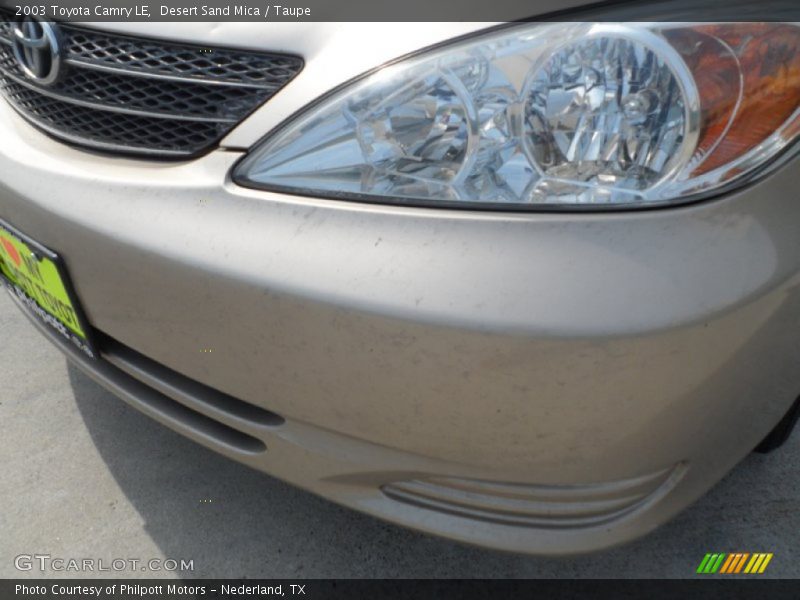 Desert Sand Mica / Taupe 2003 Toyota Camry LE
